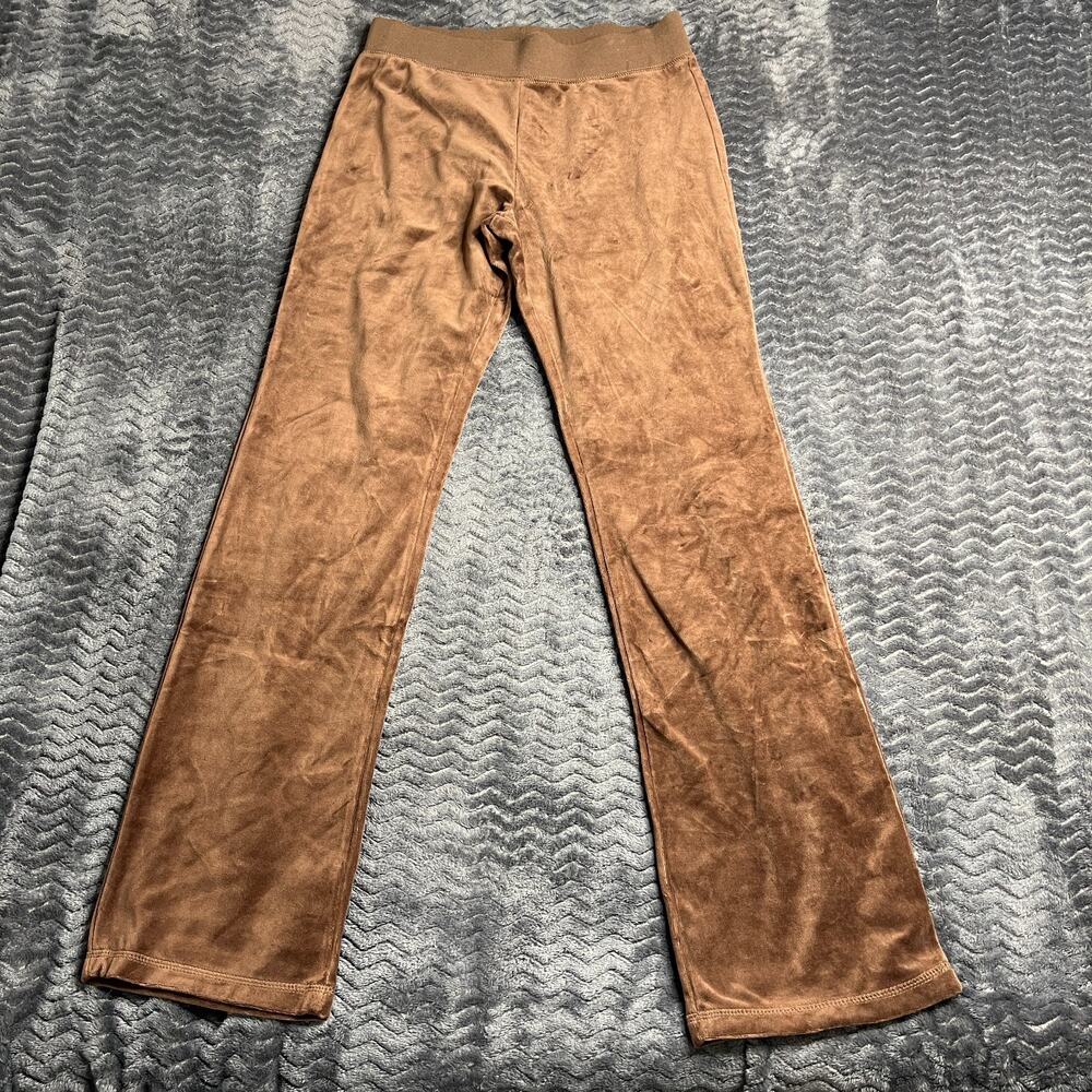 JUICY COUTURE Brown Sugar Luxe Velour Pant Size M